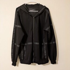 Maceoo x Aria Men's Hoodie Las Vegas Designer Collab Black Zip-Up Size XL